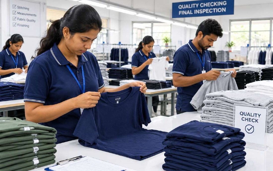 Final quality inspection of finished garments